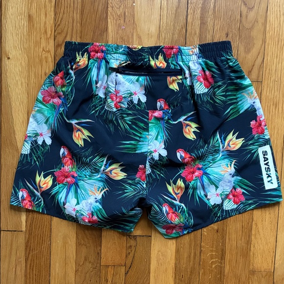 Saysky Running Shorts Large 5” Unisex Lined Athletic Flower Delivery Copenhagen - Picture 9 of 14